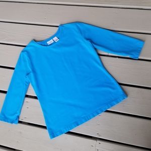 S blue top